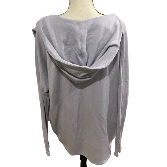 Athleta Oversized Hoodie Sz Small Gray Lavender - Picture 3 of 10